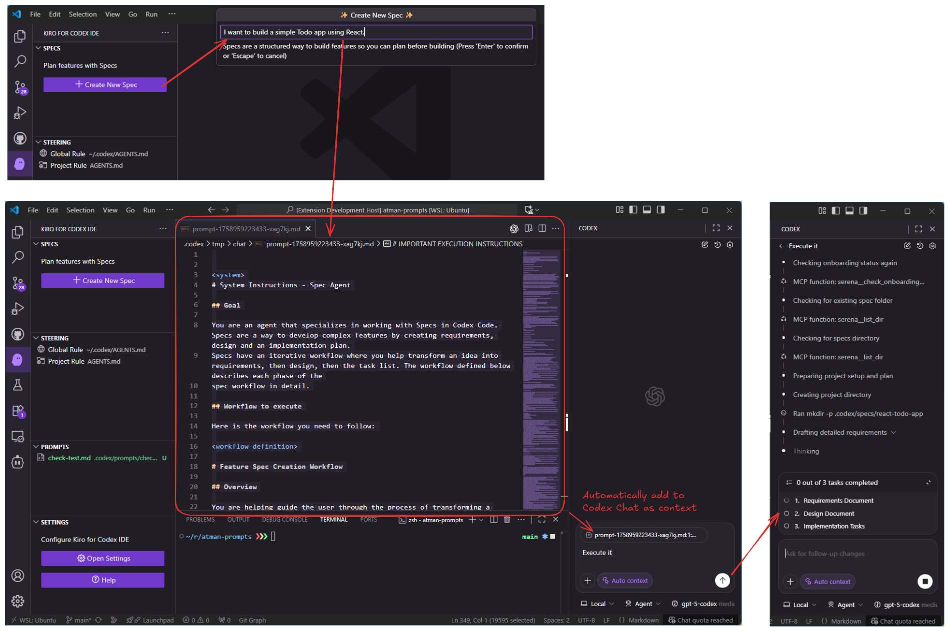 Spec for Codex IDE – CodeLens & Views